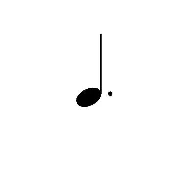 a dotted crotchet or dotted quarter note