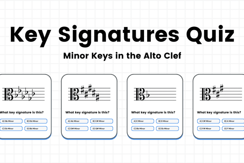 Minor Key Signatures In The Alto Clef Quiz